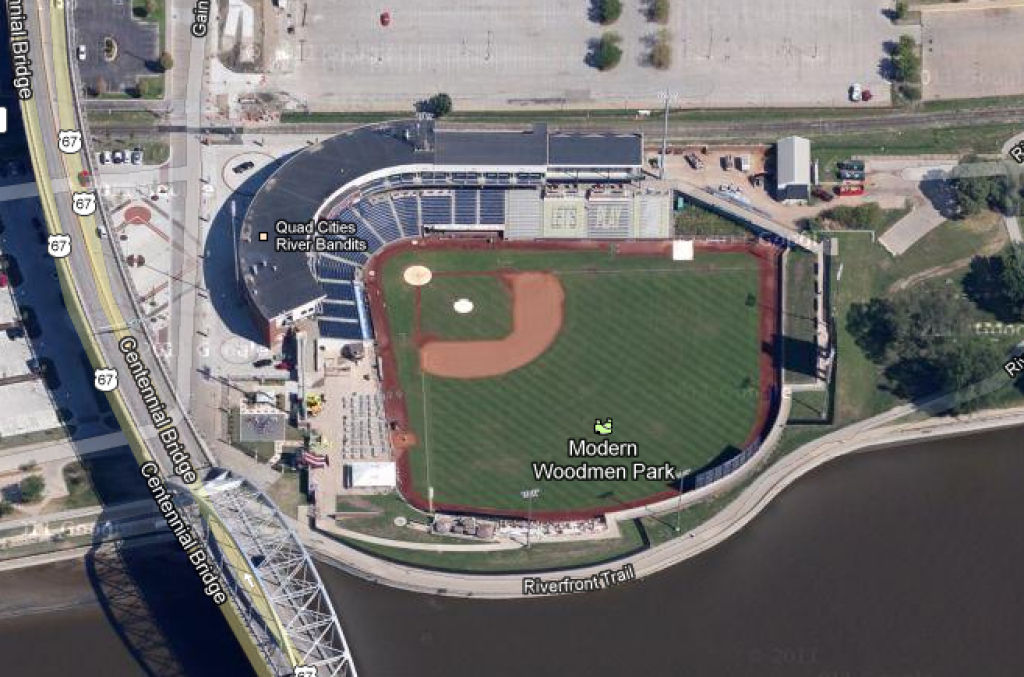 River Bandits Ferris wheel aerial view
